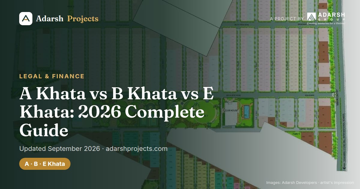 A Khata vs B Khata vs E Khata: 2026 Complete Guide