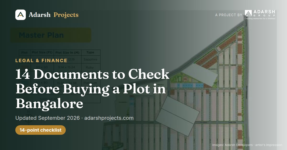 14 Documents to Check Before Buying a Plot in Bangalore