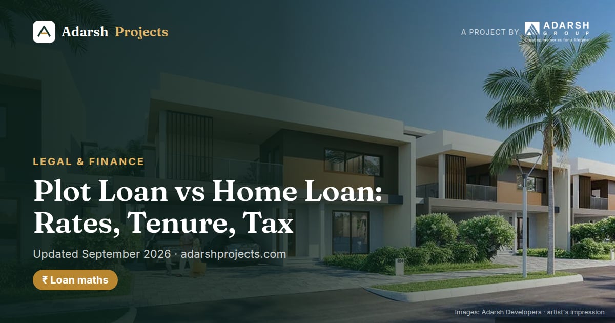 Plot Loan vs Home Loan: Rates, Tenure, Tax