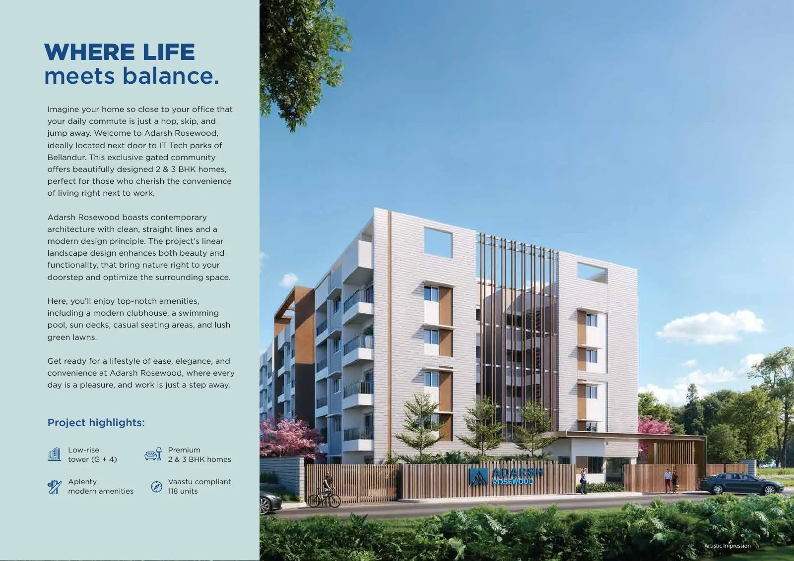 Adarsh Rosewood brochure page