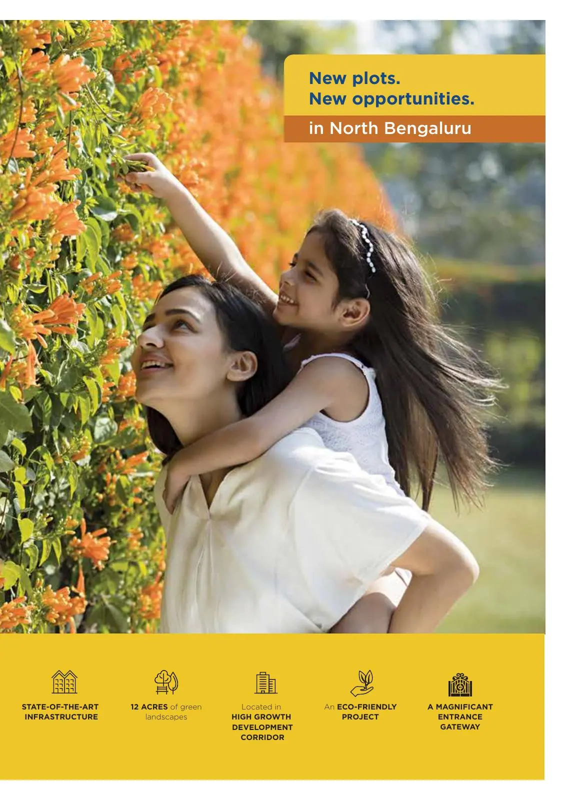 Lifestyle page from the Adarsh Savana brochure