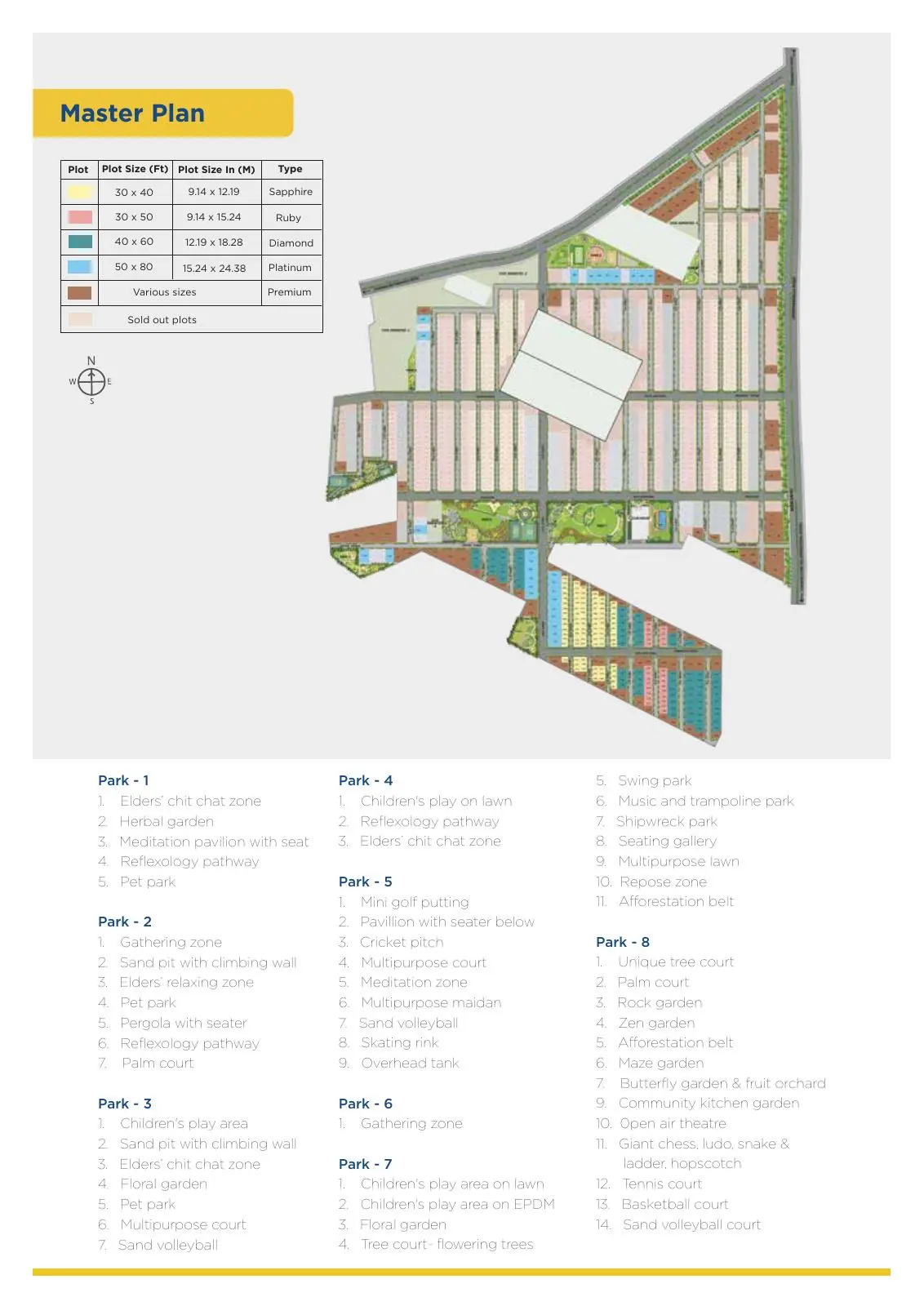 Adarsh Savana brochure page