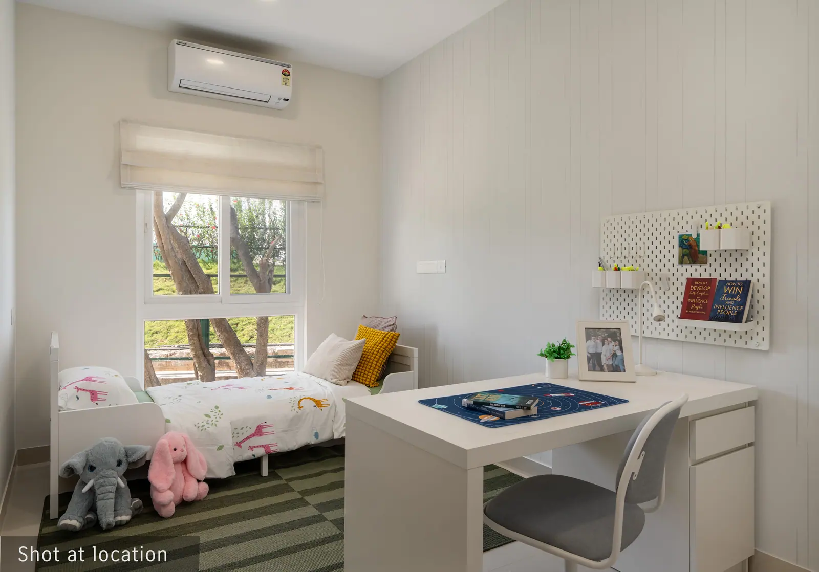 Kids room shot at the Adarsh Tropica show flat