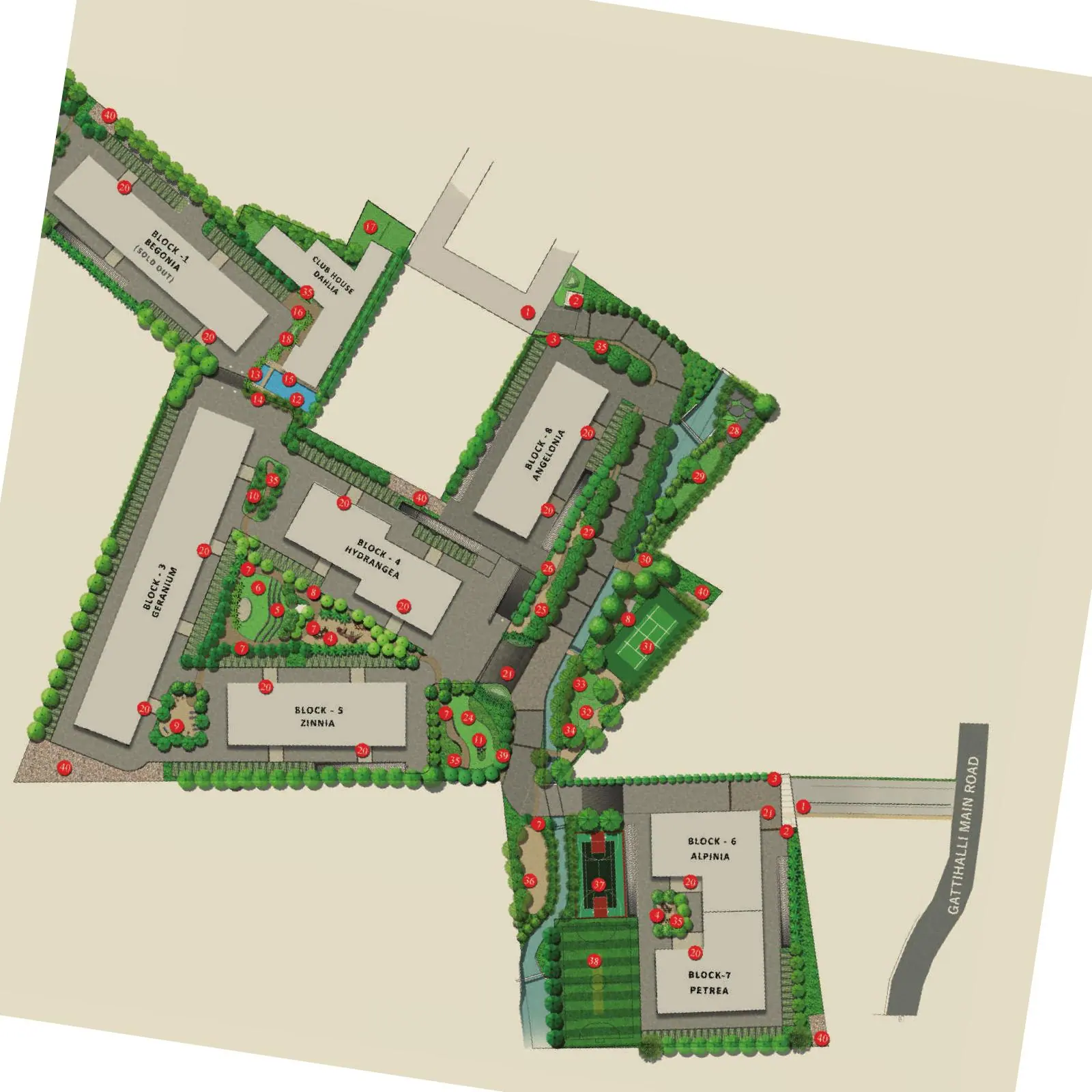 Adarsh Tropica master plan