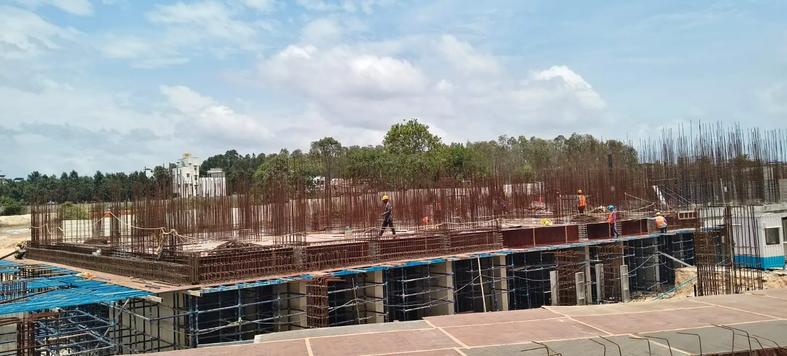 Adarsh Tropica Phase 2 block construction, June 2026