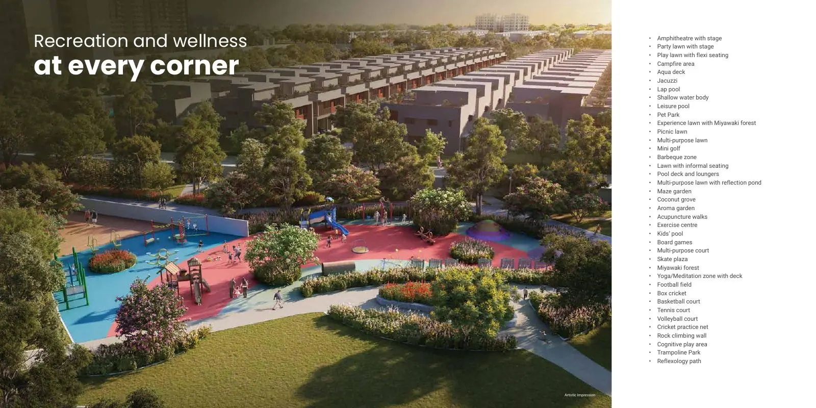 Adarsh Welkin Park brochure page