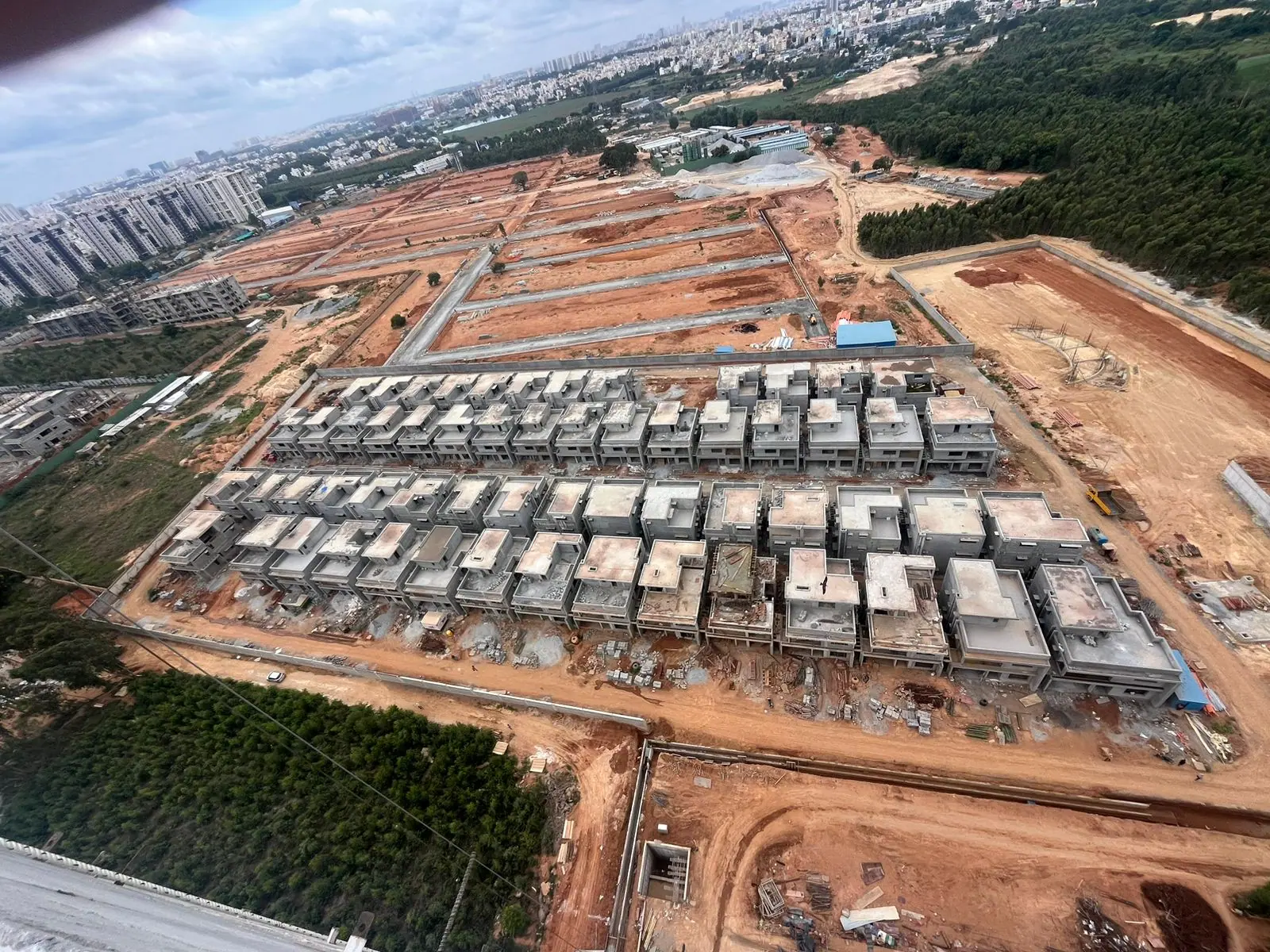 Villa phase aerial view, June 2026